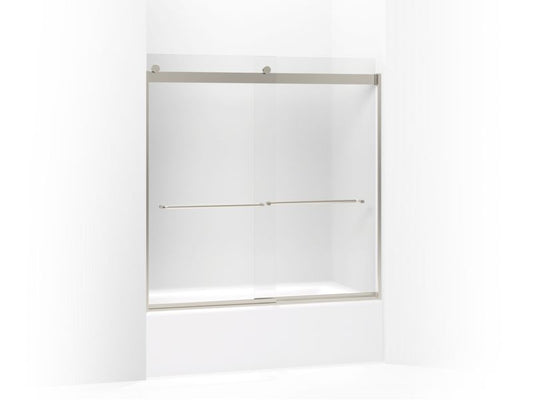 KOHLER K-706005-D3-MX Levity Sliding bath door, 59-3/4" H x 54 - 57" W, with 1/4" thick Frosted glass