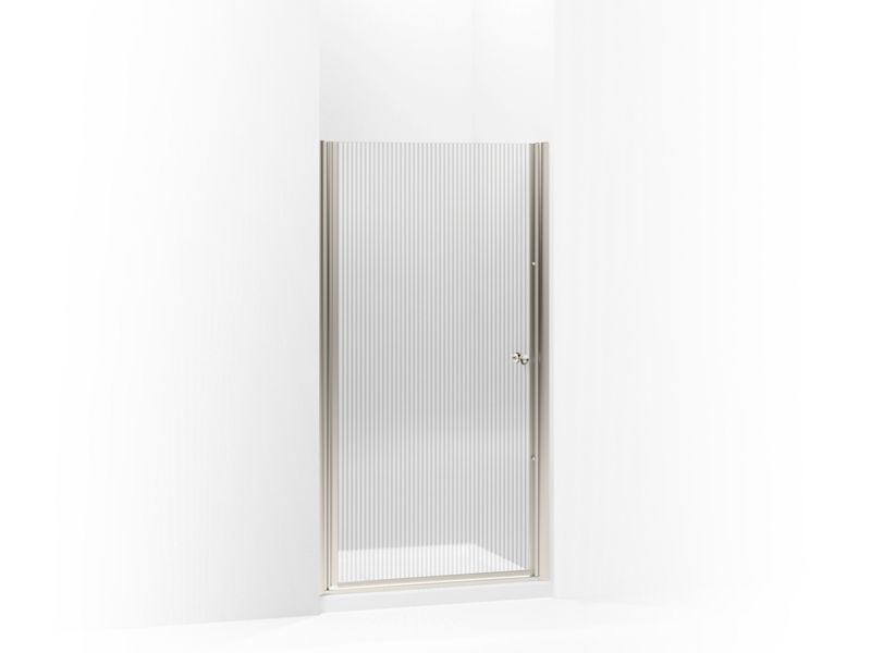 KOHLER K-702410-G54-MX Fluence Pivot shower door, 65-1/2" H x 35 - 36-1/2" W, with 1/4" thick Falling Lines glass