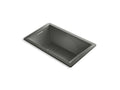 KOHLER K-1849-GHVB-58 Underscore 60" X 36" Drop-In Vibracoustic Bath With Heated Bubblemassage In Thunder Grey