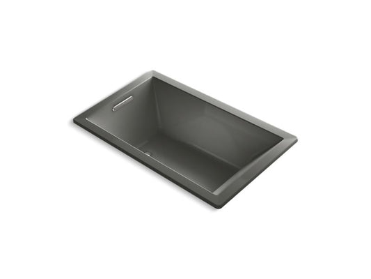 KOHLER K-1849-GHVB-58 Underscore 60" X 36" Drop-In Vibracoustic Bath With Heated Bubblemassage In Thunder Grey