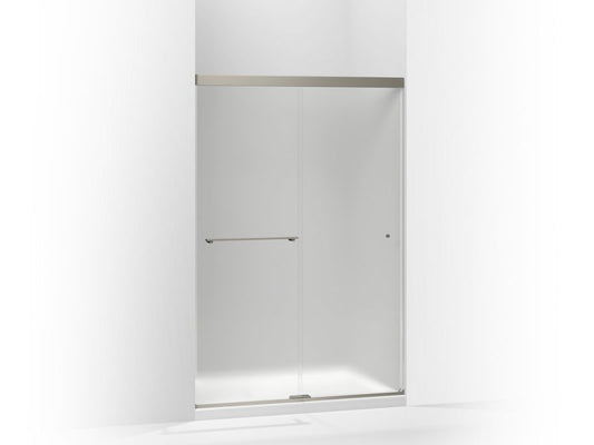 KOHLER K-707100-D3-BNK Anodized Brushed Nickel Revel Sliding shower door, 70" H x 44-5/8 - 47-5/8" W, with 1/4" thick Frosted glass
