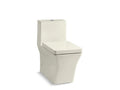 KOHLER K-3797-96 Reve Comfort Height One-piece compact elongated dual-flush chair-height toilet with slow close seat