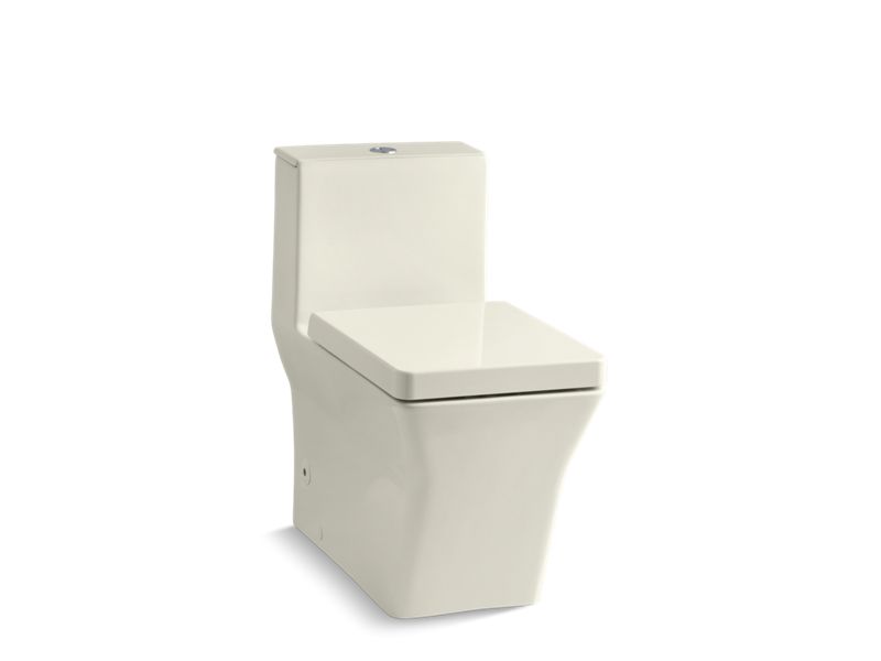 KOHLER K-3797-96 Reve Comfort Height One-piece compact elongated dual-flush chair-height toilet with slow close seat