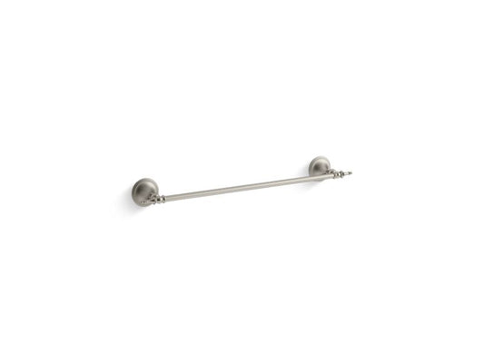 KOHLER K-26523-BN Decorative 18" towel bar