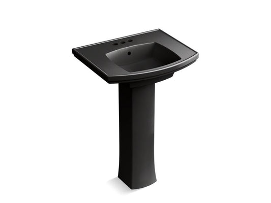 KOHLER K-24050-4-7 Kelston Pedestal bathroom sink with 4" centerset faucet holes