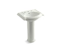 KOHLER K-2286-8-NY Devonshire 24" pedestal bathroom sink with 8" widespread faucet holes