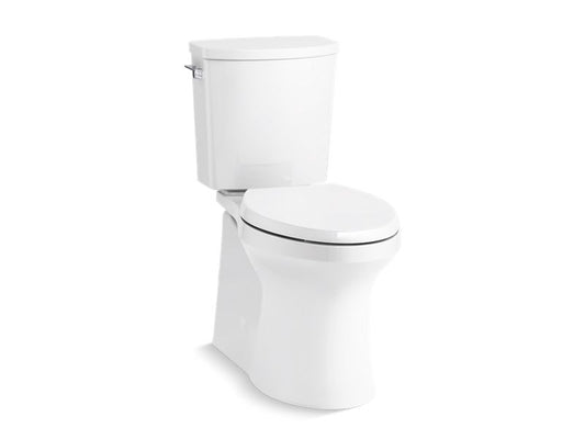 KOHLER K-20450-0 White Irvine Comfort Height Two-piece elongated 1.28 gpf chair height toilet