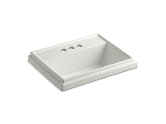 KOHLER K-2991-4-NY Tresham Rectangle Drop-in bathroom sink with 4" centerset faucet holes