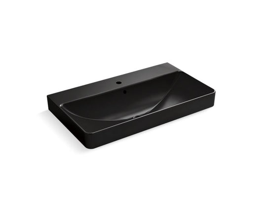 KOHLER Vox Rectangle Vessel Bathroom Sink With Single Faucet Hole