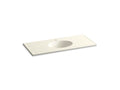 KOHLER Ceramic/Impressions K-2891-1-G83 Biscuit Impressions 49" Vitreous china vanity top with integrated oval sink