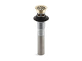 KOHLER K-7129-A-AF Bathroom Sink Grid Drain With Overflow In Vibrant French Gold