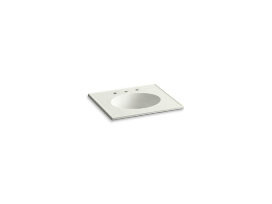 KOHLER K-2791-8-G82 Ceramic/Impressions 25" oval vanity-top bathroom sink with 8" widespread faucet holes