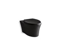 KOHLER Veil K-6299-7 Black Black Wall-hung compact elongated toilet, dual-flush
