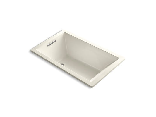 KOHLER K-1849-VB-96 Underscore 60" X 36" Drop-In Vibracoustic Bath In Biscuit
