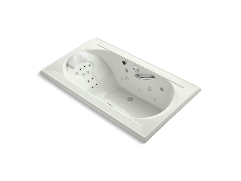KOHLER K-1418-V-NY Memoirs 72" x 42" drop-in Effervescence whirlpool bath with spa/massage package