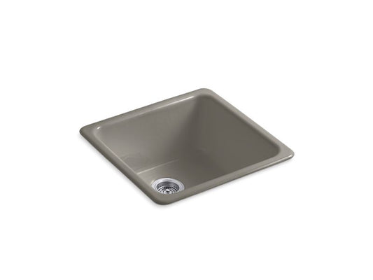 KOHLER K-6587-K4 Iron/Tones 20-7/8" x 20-7/8" x 10" Top-mount/undermount single-bowl kitchen sink