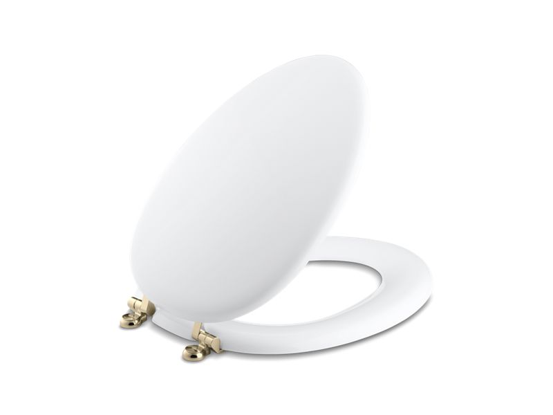 KOHLER K-4701-AF-0 Kathryn Elongated Toilet Seat In White