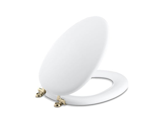 KOHLER K-4701-AF-0 Kathryn Elongated Toilet Seat In White