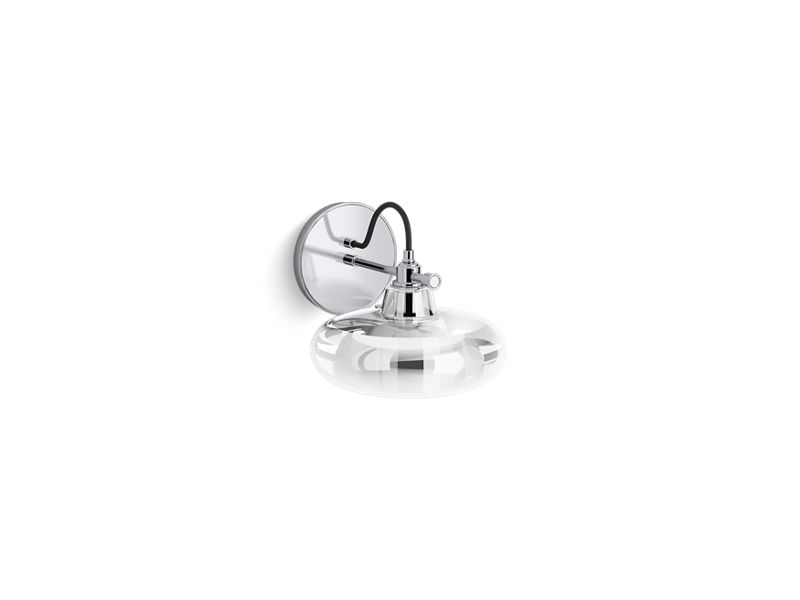 KOHLER K-23669-SC01-CPL Modern Farm One-Light Lacemaker Sconce In Polished Chrome