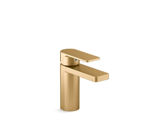 KOHLER K-23472-4-2MB Vibrant Brushed Moderne Brass Parallel Single-handle bathroom sink faucet, 1.2 gpm