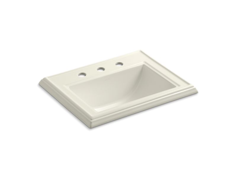 KOHLER K-2241-8-96 Memoirs Classic Classic drop-in bathroom sink with 8" widespread faucet holes