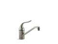 KOHLER K-15175-F-BN Coralais single-hole kitchen sink faucet with 8-1/2" spout and lever handle