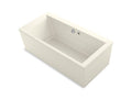 KOHLER K-1958-GHW-96 Stargaze 72" x 36-1/4" freestanding Heated BubbleMassage air bath with Bask heated surface and straight shroud