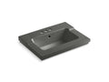 KOHLER K-2979-4-58 Tresham Vanity-Top Bathroom Sink With 4" Centerset Faucet Holes In Thunder Grey