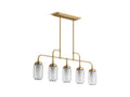 KOHLER K-22660-CH05-BGL Artifacts 36" Linear Chandelier In Moderne Brushed Gold