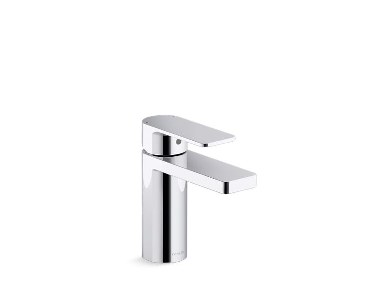 KOHLER K-23472-4-CP Polished Chrome Parallel Single-handle bathroom sink faucet, 1.2 gpm