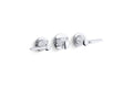 KOHLER K-8046-4A-CP Triton Shelf-back commercial bathroom sink faucet with grid drain and lever handles