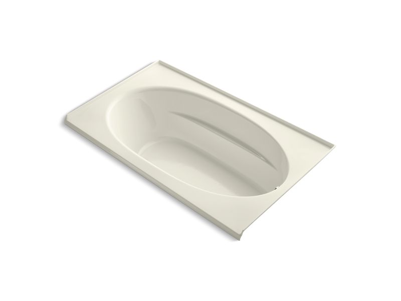 KOHLER K-1115-R-96 Biscuit Windward 72" x 42" alcove bath with integral flange and right-hand drain