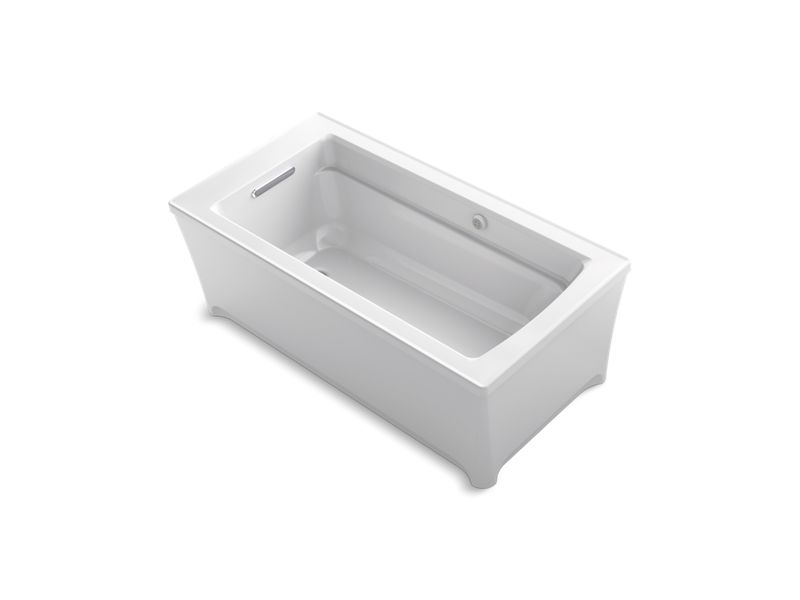 KOHLER K-2592-W1-0 Archer 62" x 32" freestanding bath with Bask heated surface