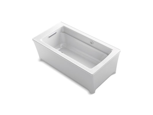 KOHLER K-2592-W1-0 Archer 62" x 32" freestanding bath with Bask heated surface