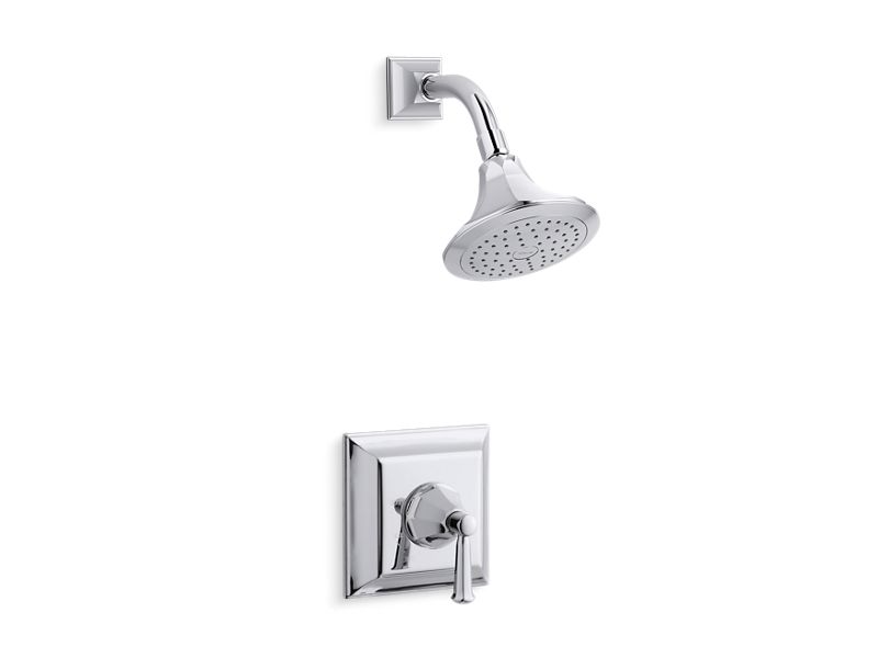 KOHLER K-TS462-4S-CP Memoirs Stately Rite-Temp shower valve trim with lever handle and 2.5 gpm showerhead