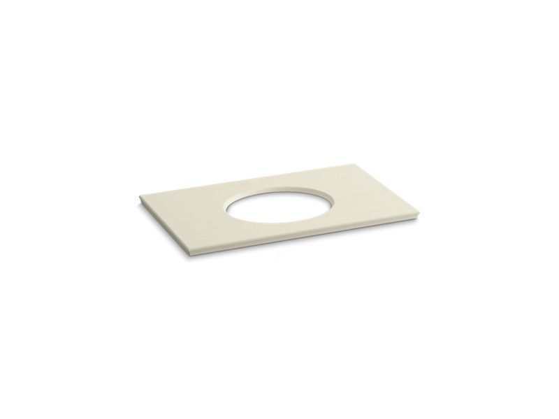 KOHLER K-5423-S34 Solid/Expressions 37" vanity-top with single Verticyl oval cutout
