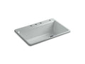 KOHLER K-5871-4A2-95 Riverby 33" Top-Mount Single-Bowl Workstation Kitchen Sink In Ice Grey