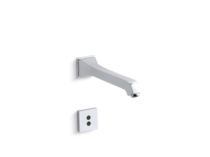 KOHLER K-T11838-CP Polished Chrome Memoirs Stately Wall-mount touchless faucet trim with Insight technology and 8-3/16" spout, requires valve