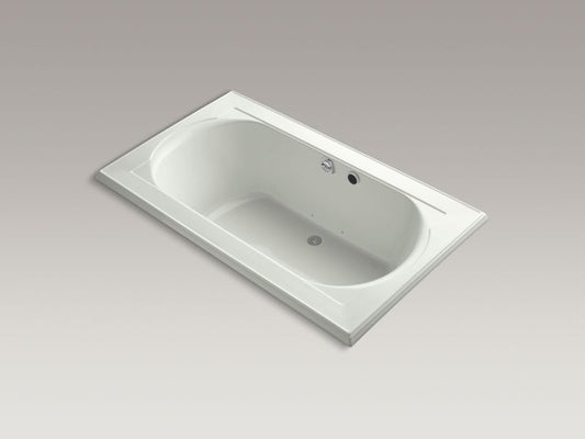 KOHLER K-1418-GH-NY Memoirs 72" x 42" Heated BubbleMassage air bath with center rear drain