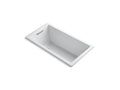 KOHLER K-1168-VBW-0 Underscore 60" X 32" Drop-In Vibracoustic Bath With Bask Heated Surface In White