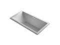 KOHLER K-1835-VB-95 Underscore 72" X 36" Drop-In Vibracoustic Bath In Ice Grey