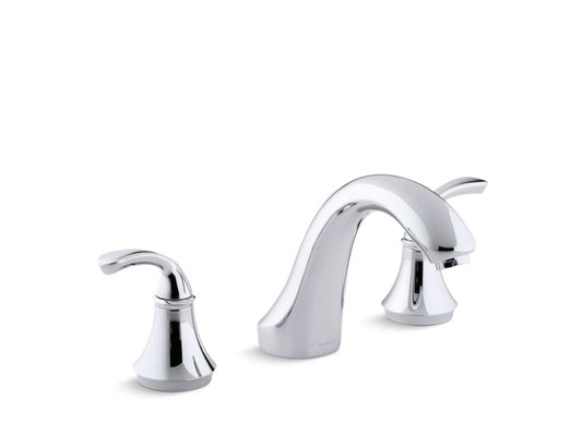 KOHLER K-T10278-4-CP Polished Chrome Forte Sculpted Deck-mount bath faucet trim for high-flow valve, valve not included