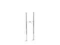 KOHLER Antique K-128-CP Polished Chrome Riser tubes and cross connection, 29-5/8" long