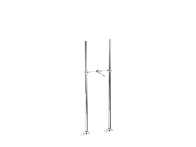 KOHLER Antique K-128-CP Polished Chrome Riser tubes and cross connection, 29-5/8" long