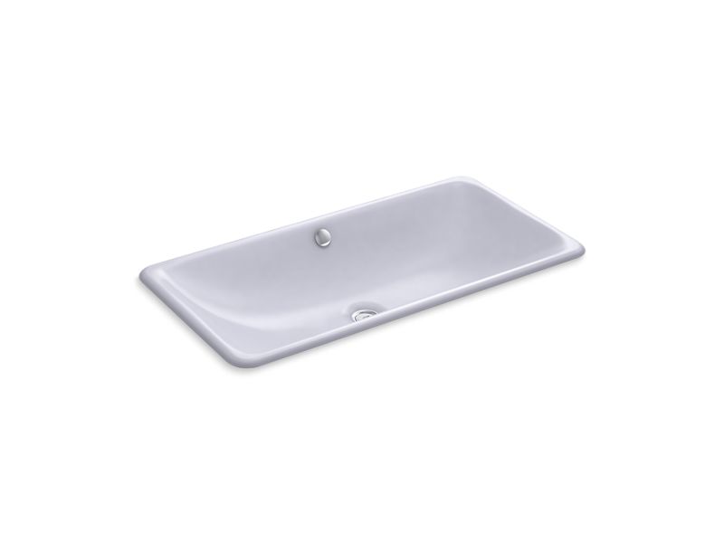 KOHLER K-20212-GRL Iron Plains Trough Rectangle Drop-in/undermount bathroom sink
