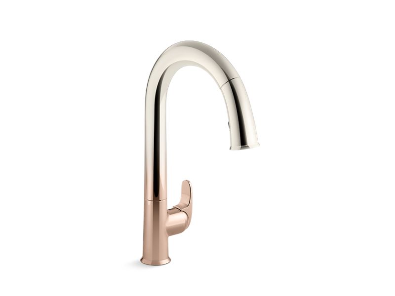KOHLER K-72218-3RS Sensate Touchless kitchen faucet with 15-1/2" pull-down spout, DockNetik magnetic docking system and a 2-function sprayhead featuring the new Sweep spray