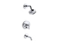 KOHLER K-T14420-4E-CP Purist Rite-Temp bath and shower trim with lever handle and 2.0 gpm showerhead