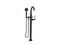 KOHLER K-T97332-4-2BZ Kelston Floor-Mount Bath Filler Trim With Handshower In Oil-Rubbed Bronze