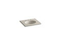 KOHLER K-2791-8-G85 Ceramic/Impressions 25" oval vanity-top bathroom sink with 8" widespread faucet holes