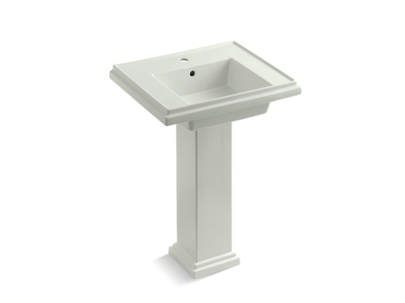 KOHLER K-2844-1-NY Tresham 24" pedestal bathroom sink with single faucet hole